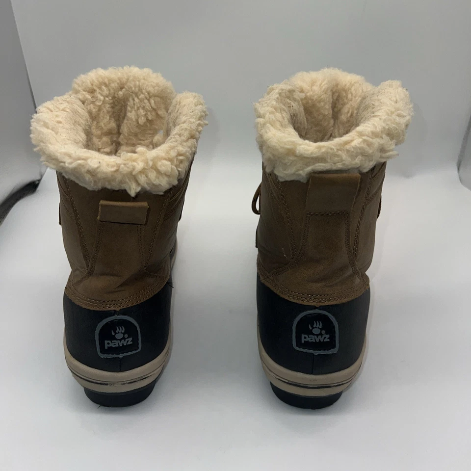 Pawz Botas Mujer 10 Gina Tobillo Invierno 36000W Marrón Negro Lana Resistente al Agua Foto 3 de 4