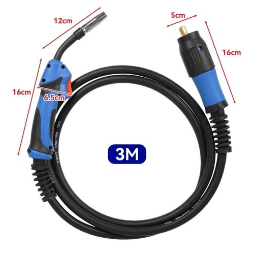 MIG MAG Schutzgas Schlauchpaket Schweißbrenner Brenner MB15 Eurozentral 3-5M - Bild 6 von 14