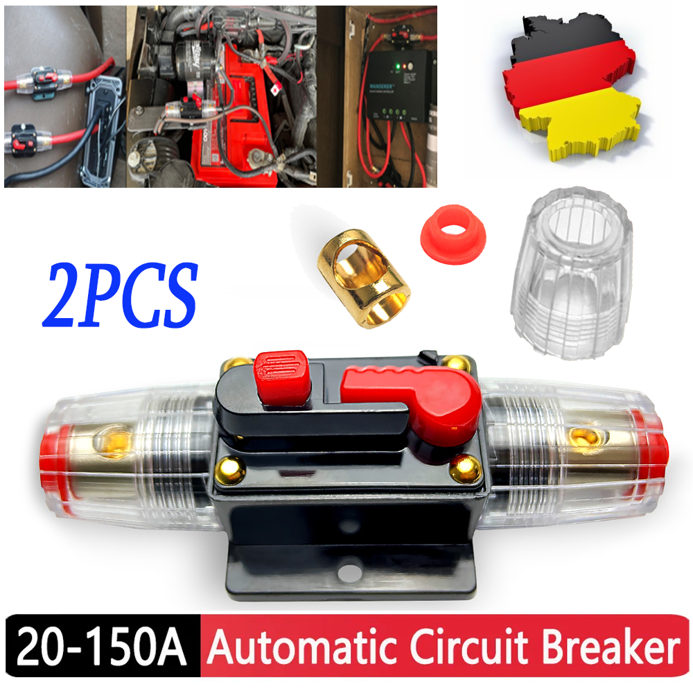 Qiorange 12V/200A Automatische Sicherung Schalter für Auto Kfz Lkw Boot  (Type K 1 Stück)