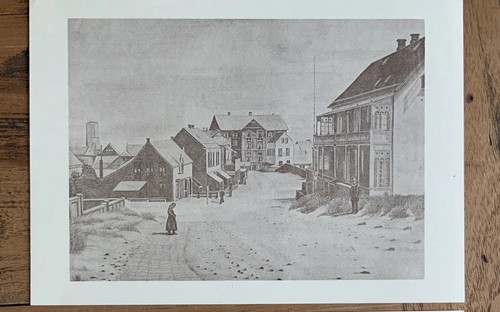 Insel Borkum: 4 Alte Abbildungen Von Borkum; DIN A4 Format, Druck Schwarz Weiß