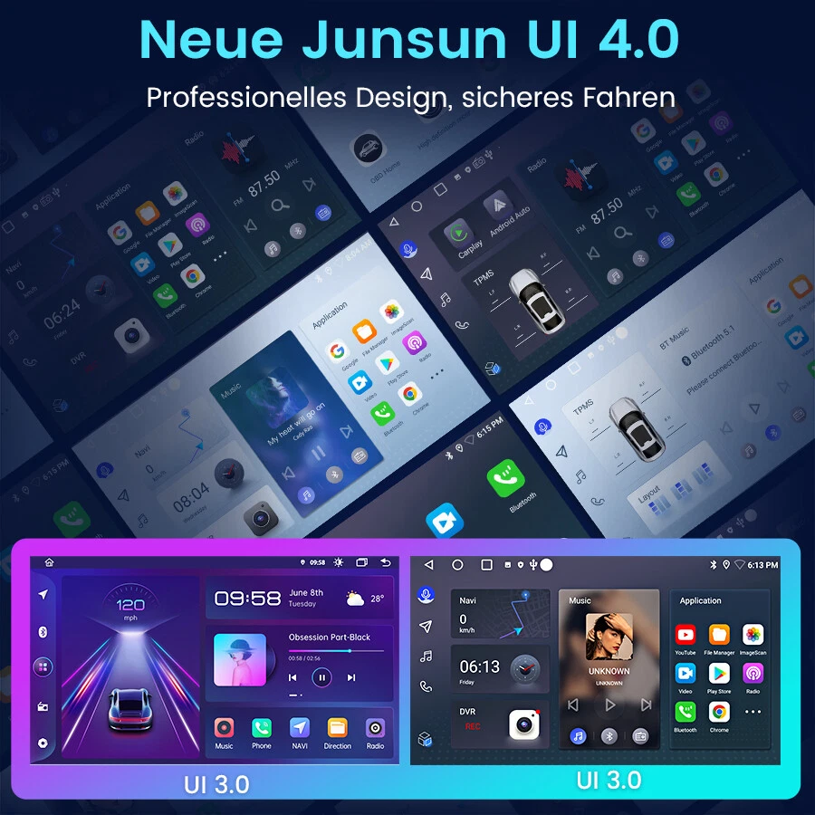 Für Opel Astra H Corsa C/D Zafira B Android Radio 2+64GB Bluetooth Carplay Navi - Bild 3 von 4