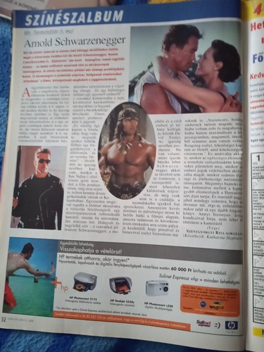 Tia Carrere , Terence Hill, Arnold Schwarzenegger,Hungarian magazine 2003 - Picture 5 of 5