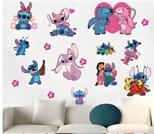 Removable Wall Sticker Lilo  Stitch kids room Decal Vinyl Home Decor DIY