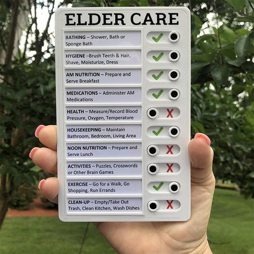 RV Checklist Daily Planner Chore Chart Plastic Board Checklist Elder Care ∂ - Picture 6 of 19
