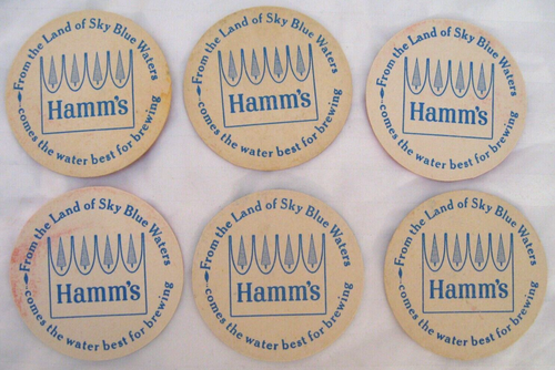 1967 Hamm’s Beer Coaster set “Hamm it up!” Double Sided 3.5” - Picture 8 of 14