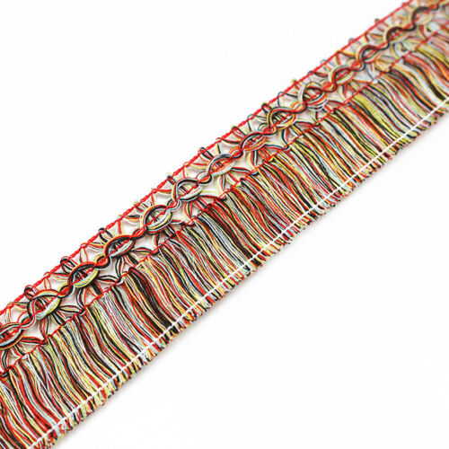 5M Ethnic Indian Long Lace Trim Tassel Fringe Trimming DIY Curtain Dress Decor - Picture 12 of 17