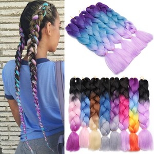 Rainbow Jumbo Braiding Xpress Kalon Twist Hair 1 Piece As Human