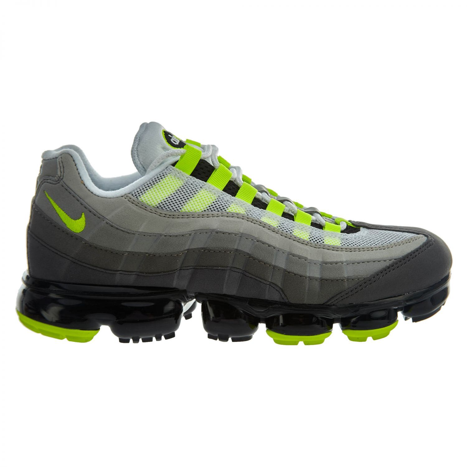 Nike Air Vapormax 95 Neon Hommes AJ7292-001 Noir Volt Ash Running Chaussures Nike Air Vapormax 95 Neon Hommes AJ7292-001 Noir Volt Ash Running Chaussures