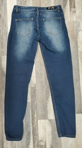 Hype Skinny Jeans Dark Denim Womens Juniors Size 7 Soft Stretch Jeggings (26x27) - Picture 2 of 7