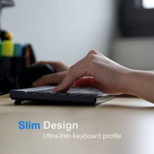Perixx PERIBOARD-326 Wired USB Mini Backlit Keyboard, Quiet Typing Design, - Picture 2 of 5