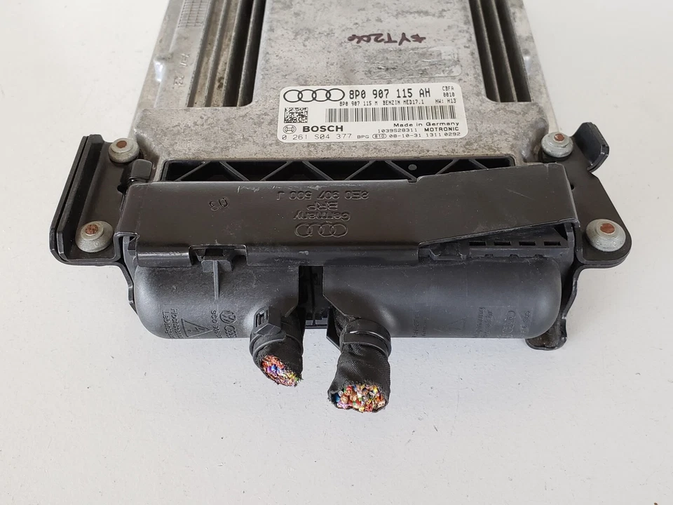 Audi A3 8P0 907 115 AH 2009 computadora cerebro motor control ECU ECM EBX módulo Foto 3 de 4