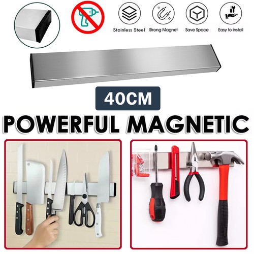 Magnetic Knife Holder Strip Rack Wall Mounted Utensil Holder Kitchen Organizer - Picture 21 of 33