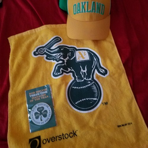 Oakland A.s last ticket. mini Coliseum. 09/26/24.Bob M mngr pin. (2) towels. hat - Picture 8 of 9