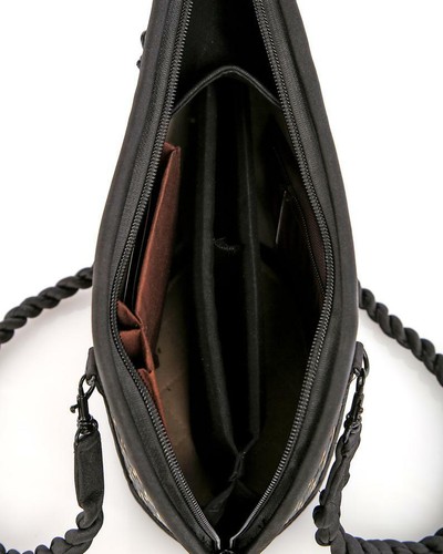 La Piquet Comercio Justo Seidengrastasche Bolso Natural de Hombro y Mano T.L - Picture 2 of 2