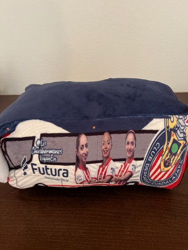 NWOT Chivas Guadalajara Oficial Sponsor Futura Chicharito Pocho Bus Plush Pillow - Picture 3 of 9