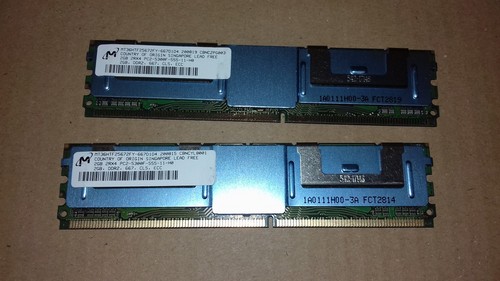 2GB PC2-5300F ECC FBuff RAM Server Micron MT36HTF25672FY-667D1D4 DDR2 FB-DIMM - Imagen 2 de 3