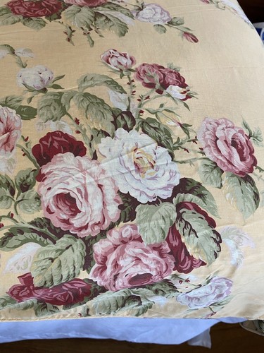 RALPH LAUREN KATHLEEN FULL/QUEEN BETTDECKE BETTBEZUG GELB ITALIEN/USA ~ SELTEN - Bild 2 von 14