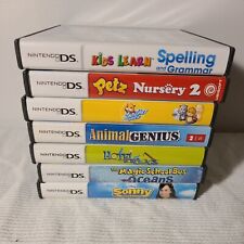 7 NINTENDO DS GAMES LOT: Magic School Bus Oceans, Animal Genius, Petz2 Nursery