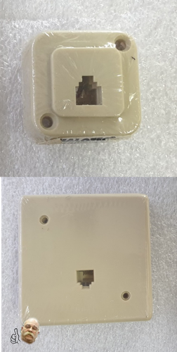 Presa Telefonica da Parete 6P/4C RJ11 Muro halotec per adsl telefono - Zdjęcie 1 z 3