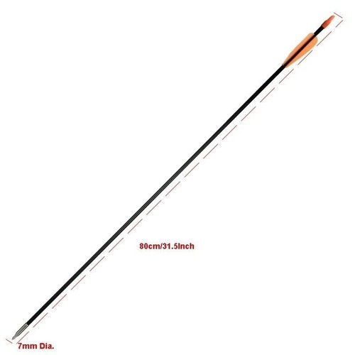 12Pcs 31 Inch Archery Fiberglass Target Practice Arrows for Recurve Compound Bow - Picture 13 of 15