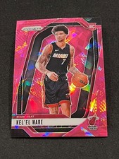 2024-25 Panini Prizm Basketball Kel'el Ware Rookie Pink Ice Prizm #248 - Heat