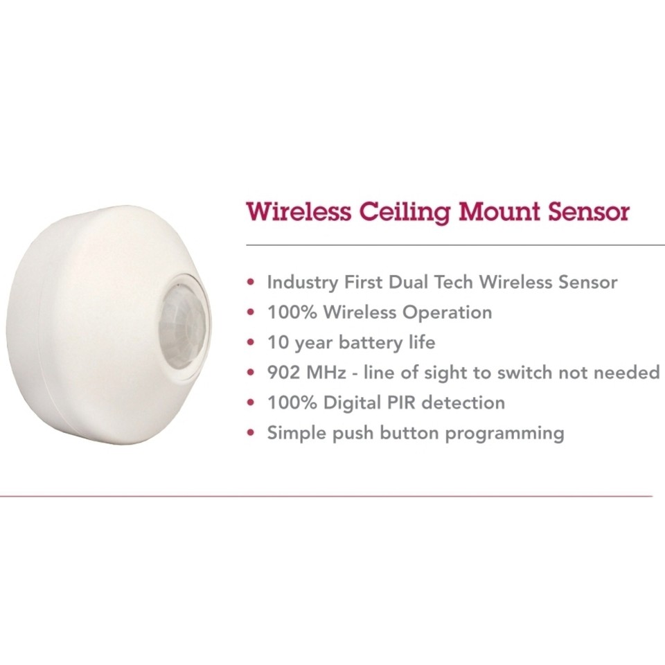 Sensor Switch CM PDT 10 WR Extended Range, Dual Technology Ceiling