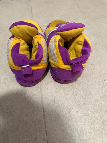 Lakers Jumbo Plush Slippers Shoes Size Med-Large - House Plush Sneakers - Picture 3 of 5
