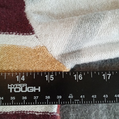 American Eagle Sweater Women Extra Small Red Green Blue Color Block Rugby Preppy - Picture 3 of 11