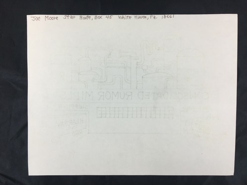 Original Editorial Cartoon Art By Joe Moore "Consolidated Rumor Mills" - Picture 2 of 2