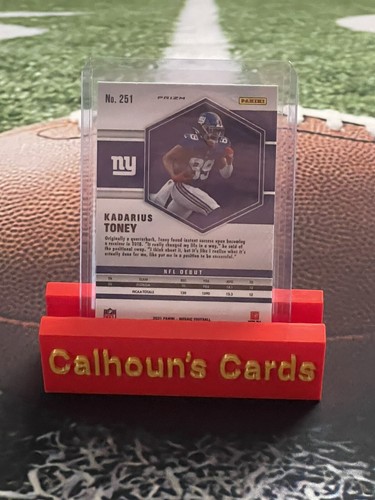 Kadarius Toney 2021 Panini Mosaico Arancione Reattivo Prizm NFL Debutto RC Rookie #251 - Foto 2 di 2