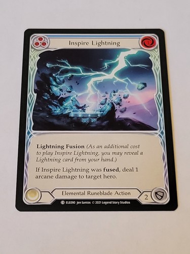 Inspire lightning (blau) Tales of Aria 1. Edition Fab Tcg NM - Bild 1 von 2