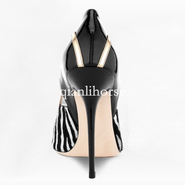 Sexy mujer zebra court stripe pointy toe slip on court zebra zapatos pumps stilettos high heel d45c94 Sexy mujer zebra court stripe pointy toe slip on court zebra zapatos pumps stilettos high heel d45c94