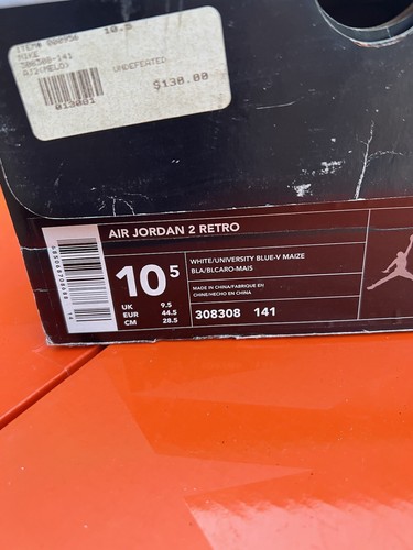 2004 Nike Air Jordan 2 Carmelo Anthony Retro 308308 141 Sz 10.5 - Picture 16 of 16