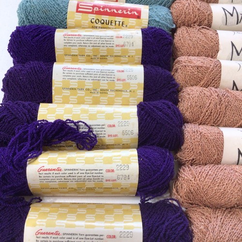 Vintage Mixed Lot of Pauline Denham / Bernat / Spinnerin Virgin Wool Yarn Nylon - Picture 11 of 14