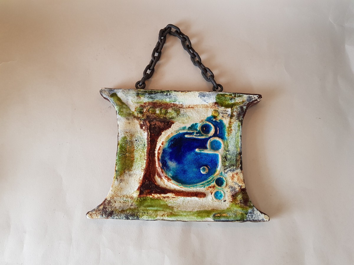 【2025年】高評価レビューアイテム特集 Keramik Ruscha vintage Wandplatte 60er plaque plate wall 工芸品