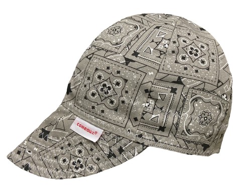 NWT 1 Comeaux Caps Welding Welders Hat BANDANA Reversible Black Blue Grey Red - Picture 8 of 9