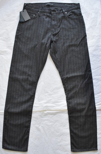 JOHN VARVATOS NWT $248 REGULAR FIT 5-POCKET GREY HEATHER PANTS. SIZE 32 X 32.5 - Picture 7 of 14