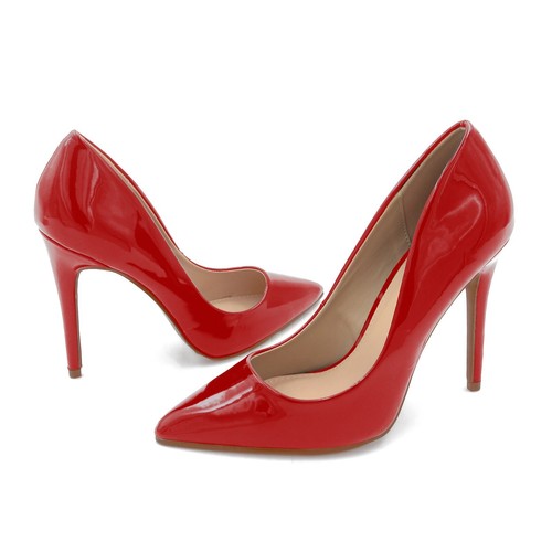 Zapatos de salón esmaltados para mujer con punta de aguja de 4 pulgadas - Imagen 20 de 61