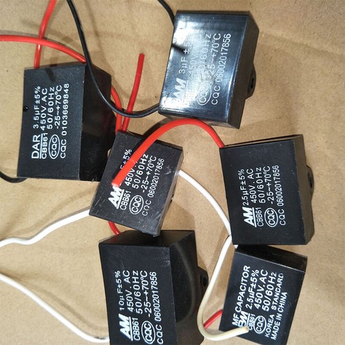 CBB61 450V 1UF -25UF Terminal Ceiling AC Fan starting capacitor LR