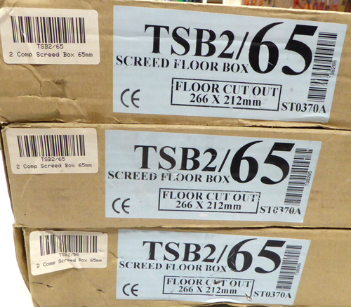 Restposten TSB2/65 Estrichbodenkasten 266 x 212 mm Ausschnitt ST0370A 2 Fach x 3