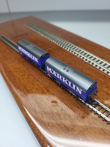  (2) Marklin Z-scale Mini-Club 2451A Märklin Nostalgia Cars (blue) - Picture 10 of 13