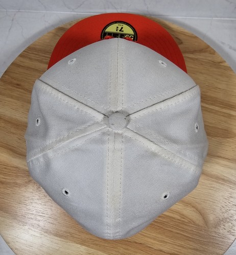New Era 59Fifty New York Yankees Fitted Hat Sz 7 3/4 White Orange - Picture 4 of 9