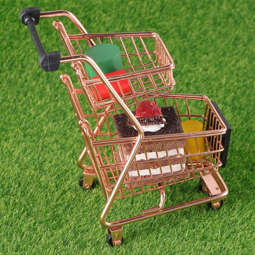 Mini panier jouets soldes bébé enfant jeu chariot dépicerie jeu deux niveaux