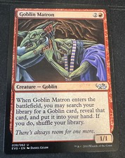 Goblin Matron Duel Decks Elves vs Goblin Magic the Gathering MTG