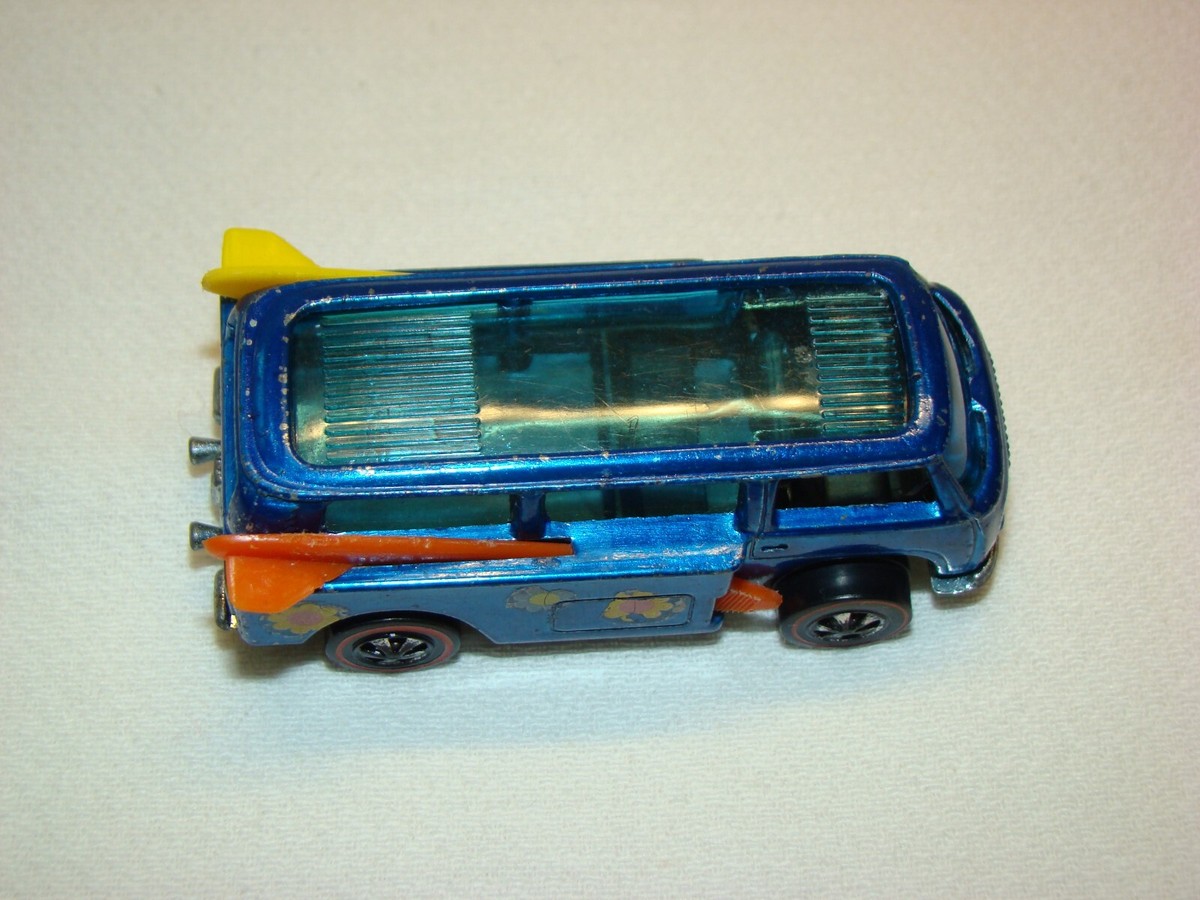 ミニカー HOT WHEELS Volkswagen BEACH BOMB Original 1969 Hot Wheels Redline VW Beach Bomb Green with