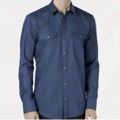 INC International Concepts Men’s Blue Button Down Shirt Size S - Picture 1 of 4