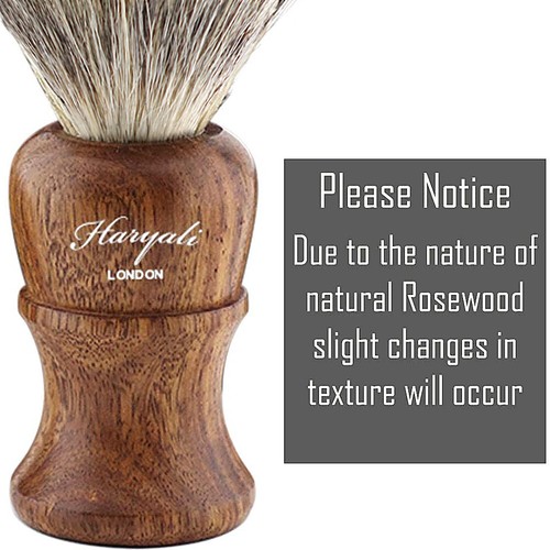 Wooden Shaving Kit for Men - 3 Edge Razor with Badger Shaving Brush Soap & Bowl - Picture 5 of 7