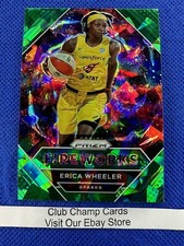 2021 #15 Erica Wheeler WNBA Panini Prizm Fireworks Green Ice Prizm Sparks