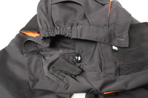 Pantalone da lavoro nero con tasche imbottite per ginocchia, 260 g/m² 48 - Foto 9 di 10