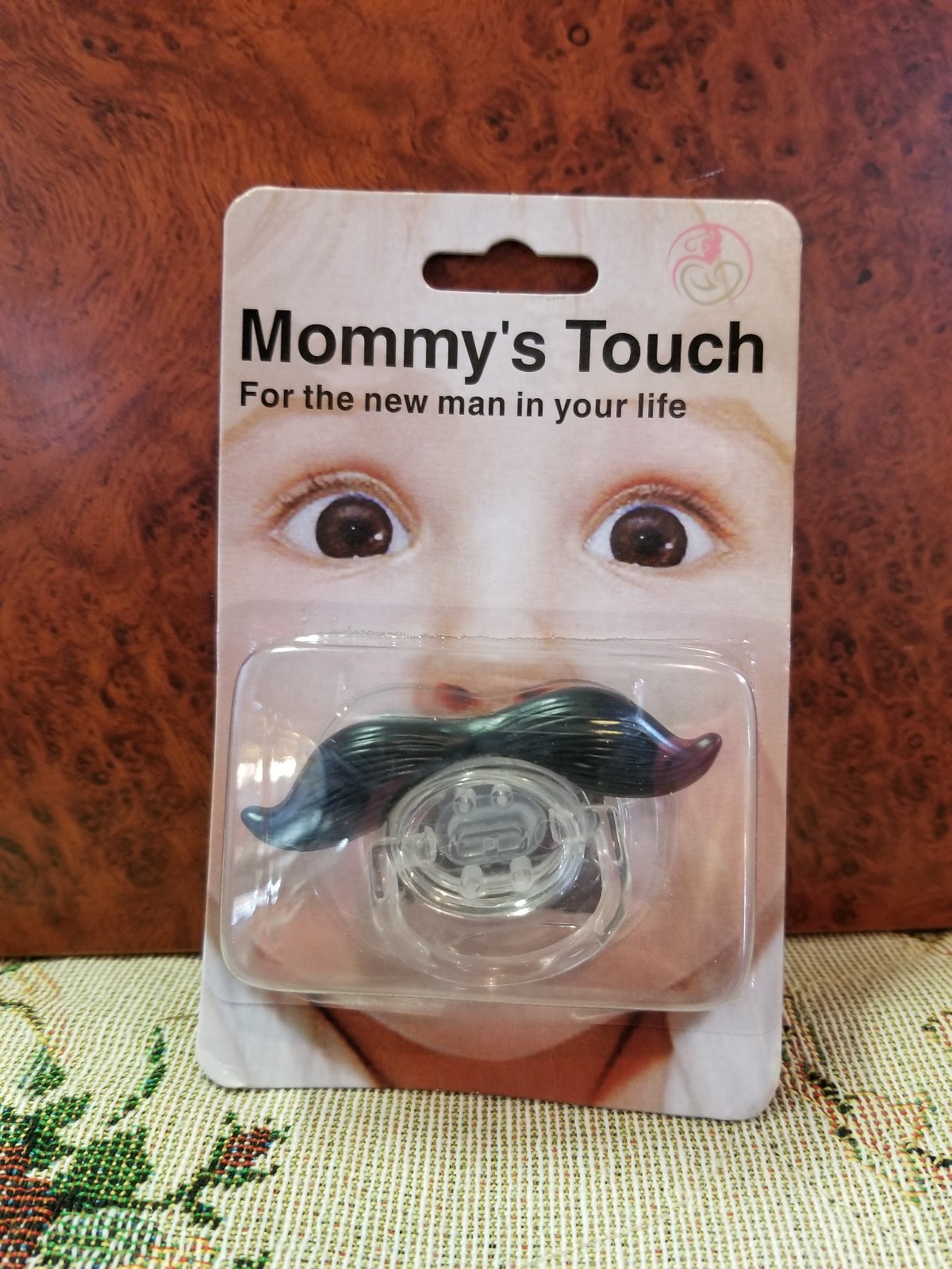 BPA Free 0-6m Silicone by Mommy/'s Touch Mustache Baby Pacifier//Binkie